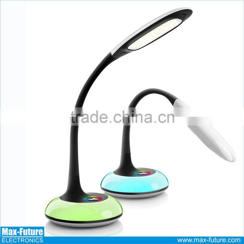 Modern gooseneck bedroom desk lamp/usb memory led desk lamp for reading