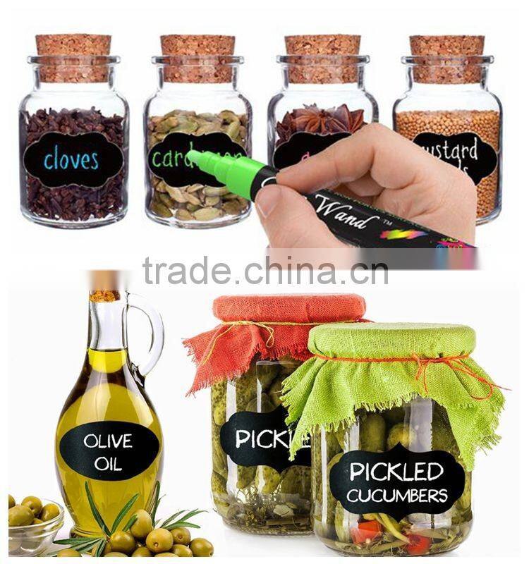 Unique Chalkboard Stickers Labels-different design-Popular for christmas-custom size & package-Good for painting and writing.