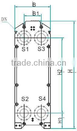 M10 gasketed heat exchanger for liquid