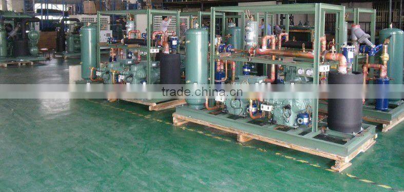 Hanbell compressor rack for chiller room