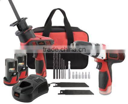 2pcs mechanical impact power works cordless tools set