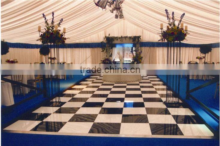 Portable Flooring, Dance Floor, Demountable Flooring. Black & White