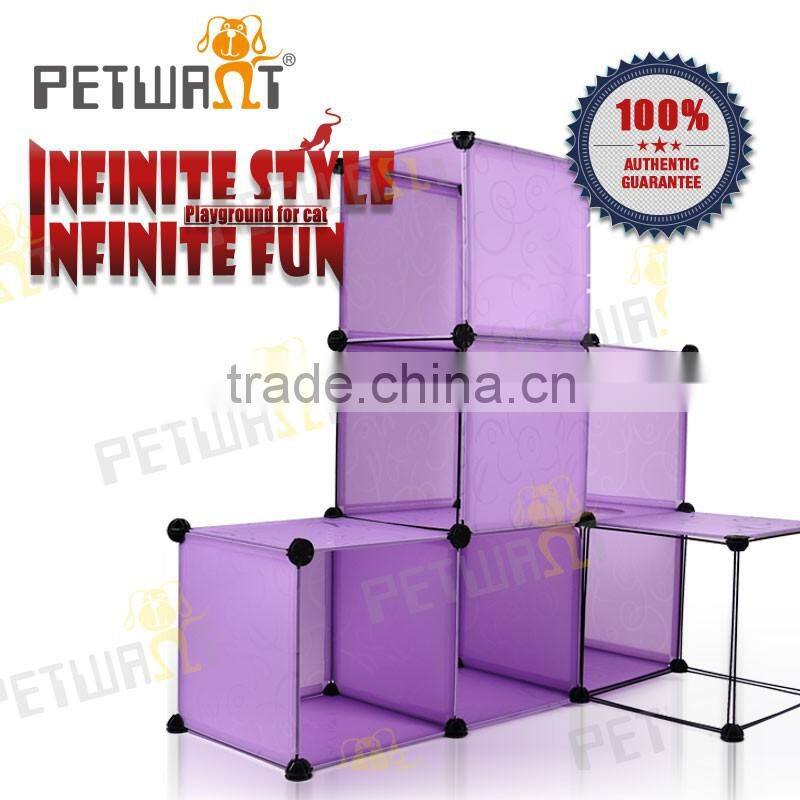 AAA Quality Multifunctional Cat House Condos Kitty Cube Hideout With Scracher and Hammock Factory