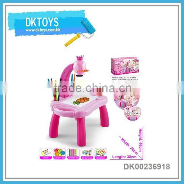 Educational smart projector painting machine toys with music