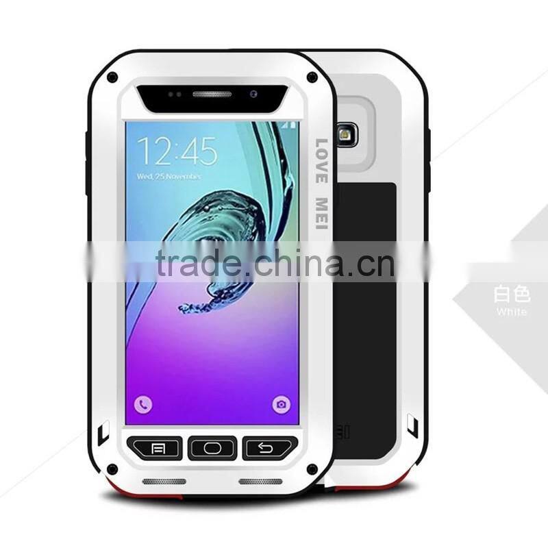 Waterproof Original Love Mei Powerful Case Metal Aluminum Cover For Samsung Galaxy A3 A3100 With Gorrila Glass