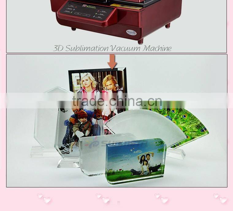 Customized 3D Family Photo Crystal Gift Low Price Sublimation Crystal