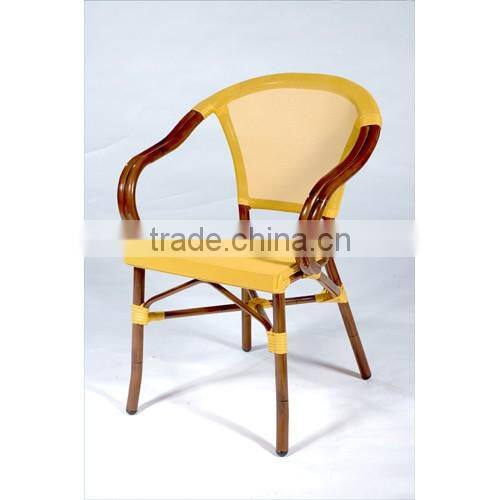 2016 new design outdoor Rattan chair wiht aluminium frame dining chair for sale