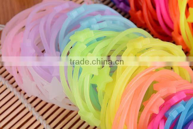Hot Sale Eco-Friendly Funny Elastic Silicone Bracelet Wristband Cheap price