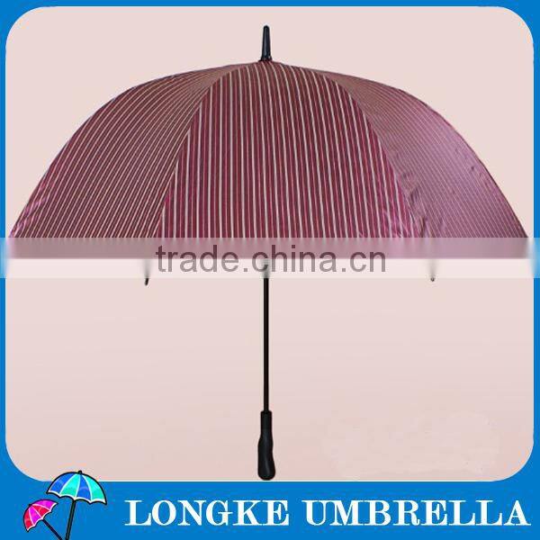 good quality different colors of stripe golf umbrella