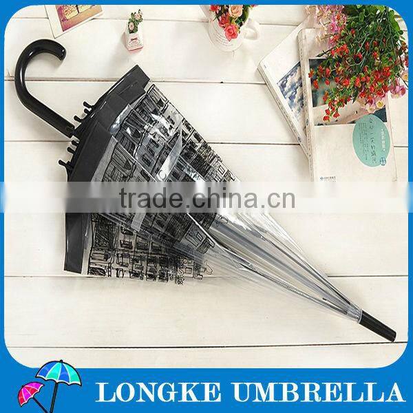 popular clear bullet pvc umbrella for sale,transparent umbrella