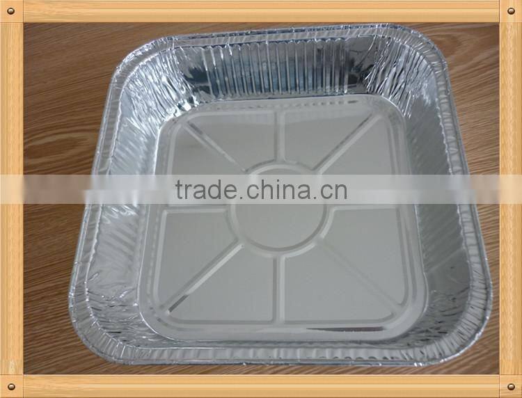 Square Hard Eco-friendly Aluminum Foil Cake Boxes