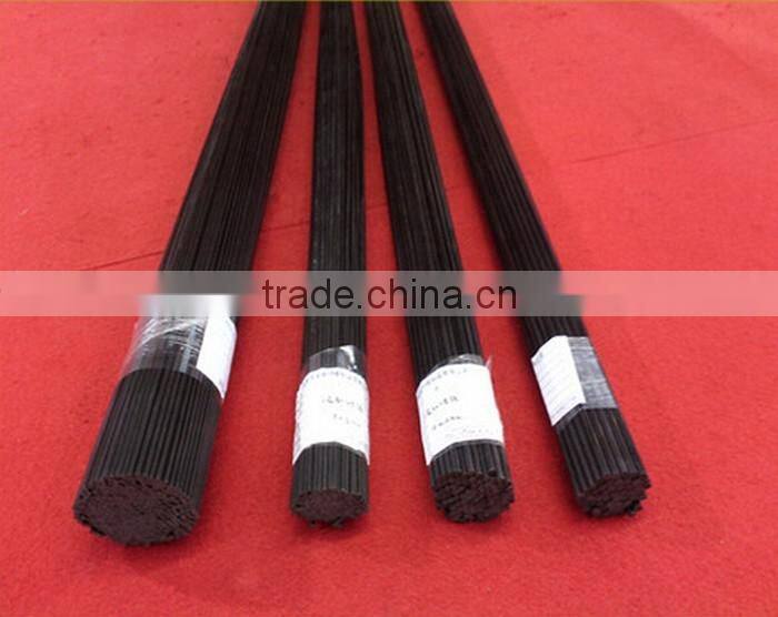 1.3mm OD plutruded solid carbon fiber FRP round rods for industial using
