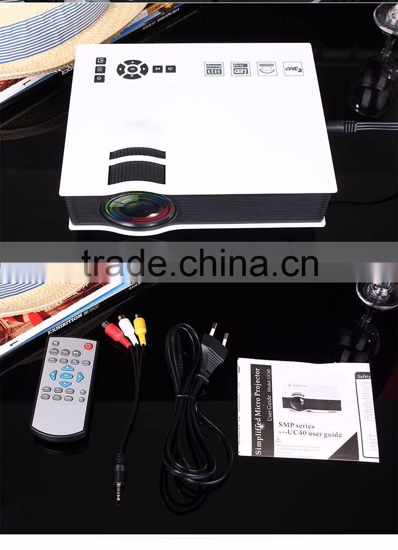 Hot selling newest uc40 projector factory price uc40 mini projector branded led projector lumen with low price