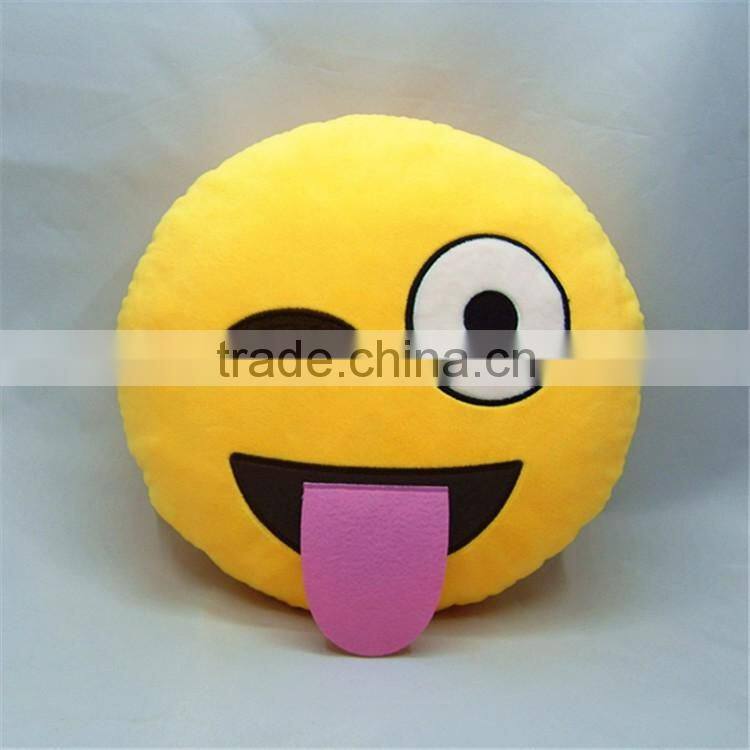 Whatsapp naughty Emoji stuffed toys Silly Smiley Emoticon plush emoji pillows