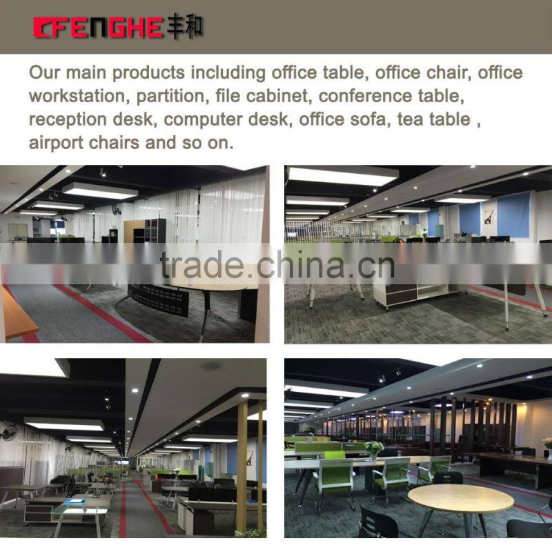 High end high gloss painting modern white office reception desk 2016