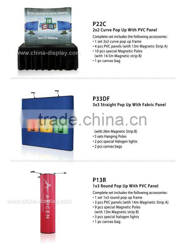 Aluminum frame for any size booth