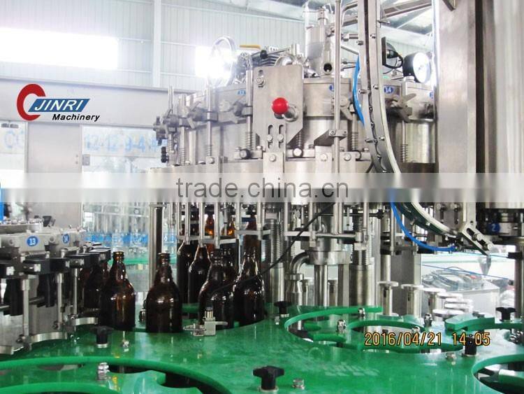 glass bottle beer filling plant/beer packing machine