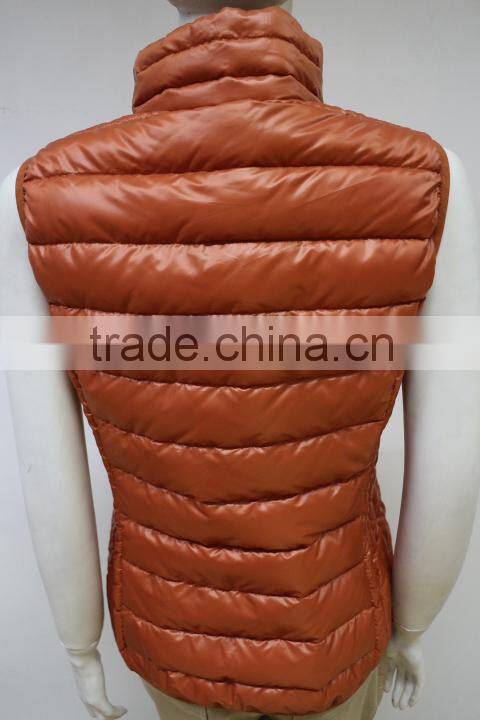 Solid Color Beautiful Women Winter Padded Vest