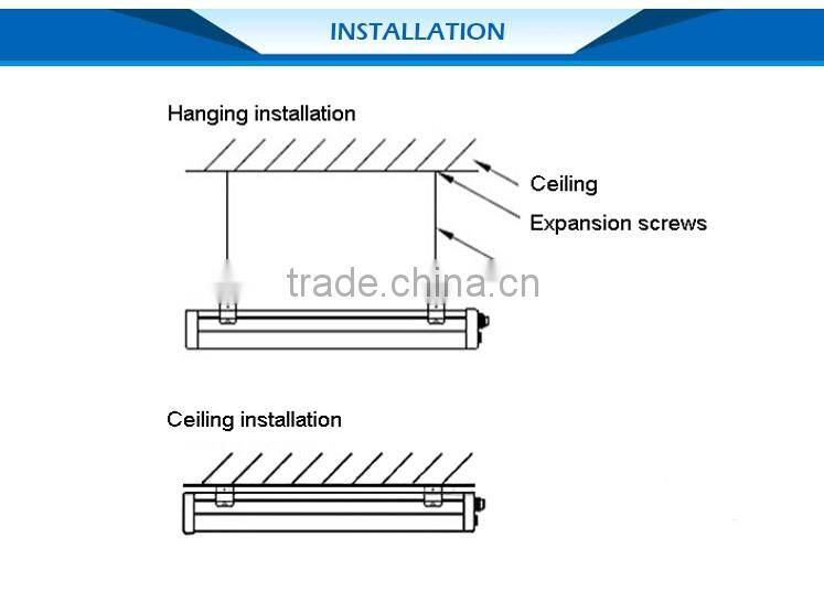 Hot selling products 3000K-6500K corrosion proof led tri proof light
