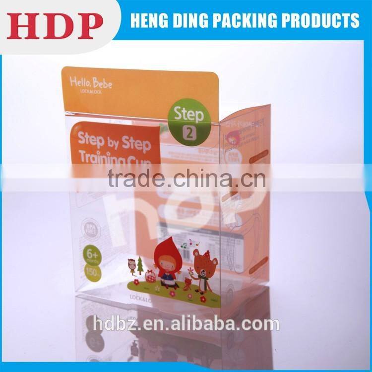 new design clear printing pvc pet pp packaging box
