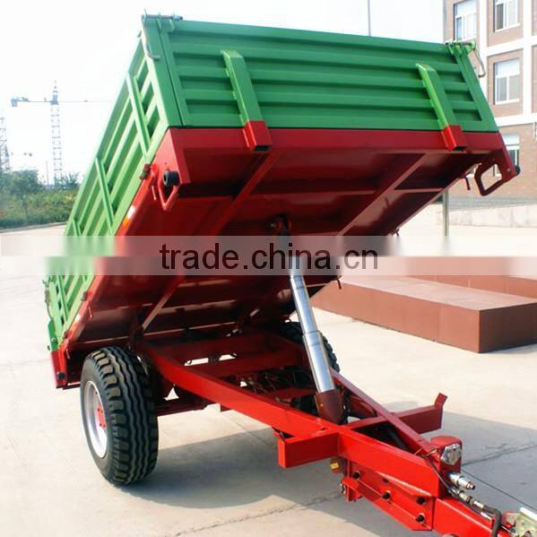 1.5 ton agricultural machinery cargo tipping trailer hand tractor with trailer