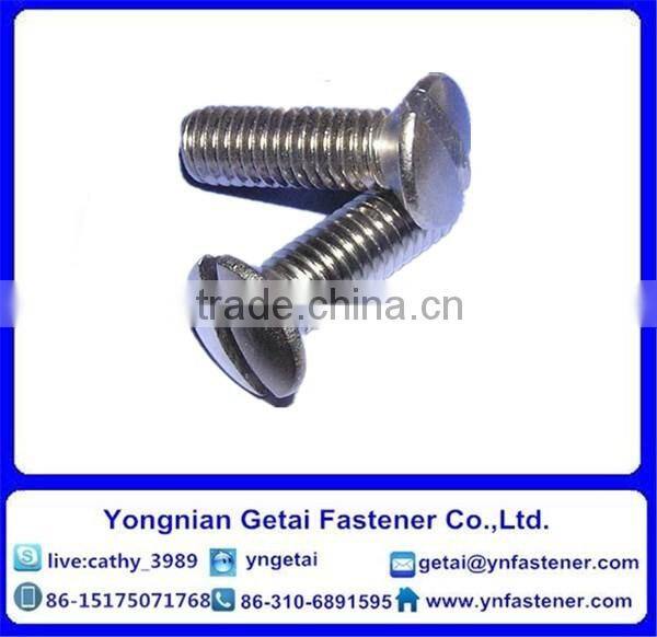 China Supplier Stainless Steel Slotted Flat Head Machine Screws