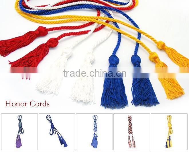 Custom graduation decorative honor braided tassel cord