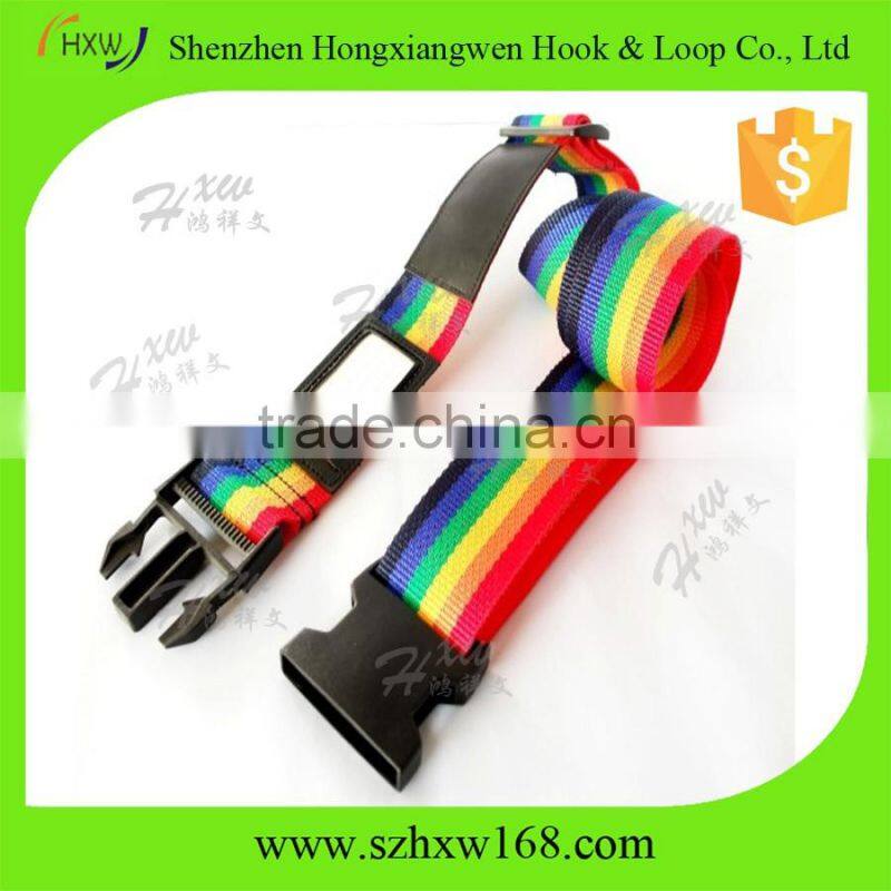 Travel Accessories Rainbow Luggage Straps with buckle