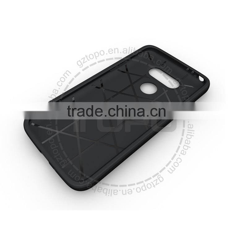 Korea design hybrid plastic Silicone material wholesale mobile accessories hard PC cushioning shockproof shell case for LG G4 G5