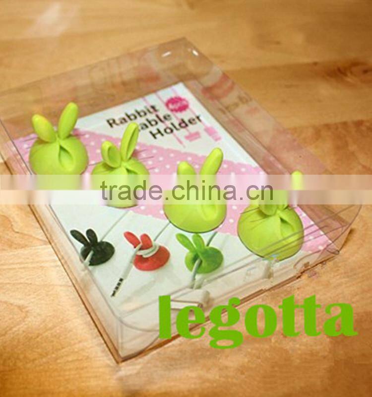 Wholesale eco-friendly silicone mini cable winder for mouse/earphone