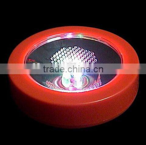 Cheap price factory direct sell colorful LED Bottle Coaster
