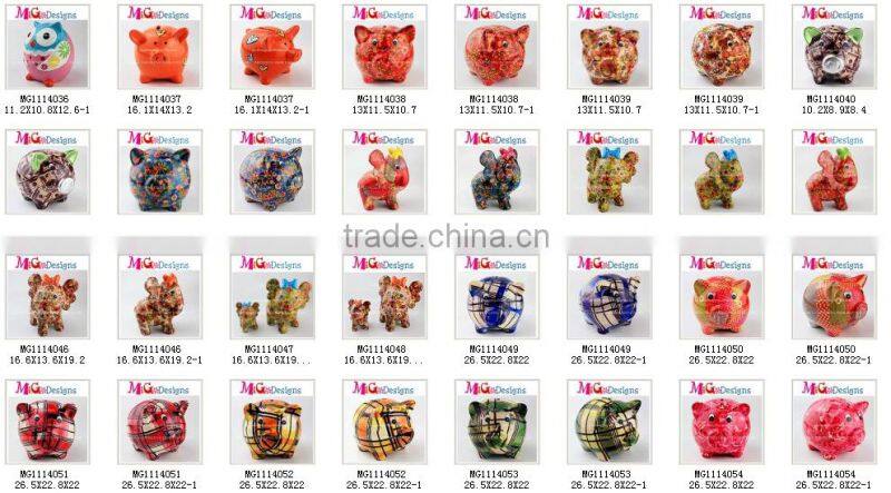 Wholesale And OEM Ceramic Pig Shaped Piggy Bank