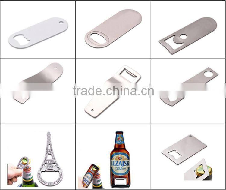Custom Shaped Metal Aluminum Beer Opener Keychain Promotion