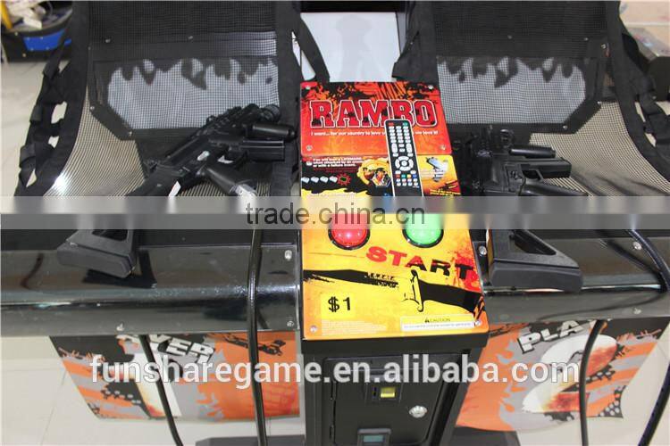 2015 Shooting Game Machine Rambo Arcade Machine Electronic Shooting Game