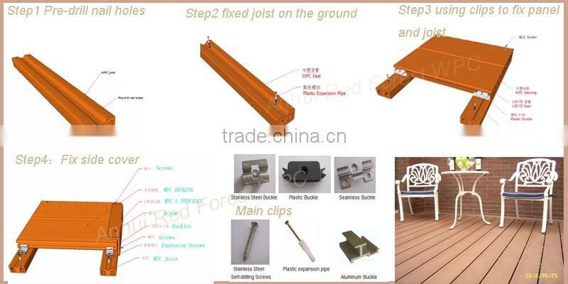 water proof wpc outside anti slips flooring