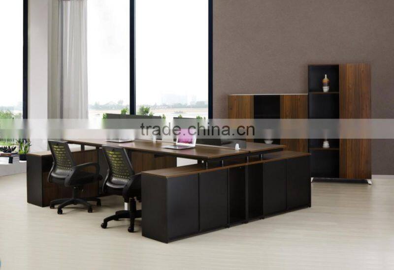 2014 High end 2-person wood bench system office desk - WT02