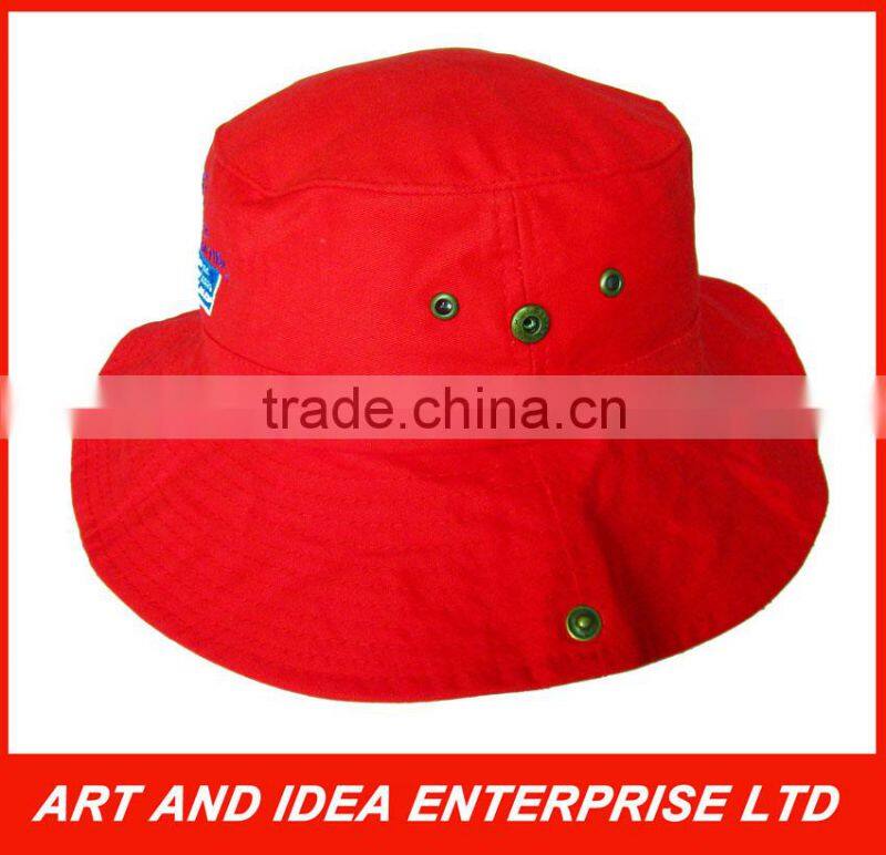 promotional bush hat bucket cap with SNAP BUTTON