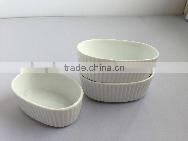 2014 Repeated use of White Ceramic Souffle baking cups
