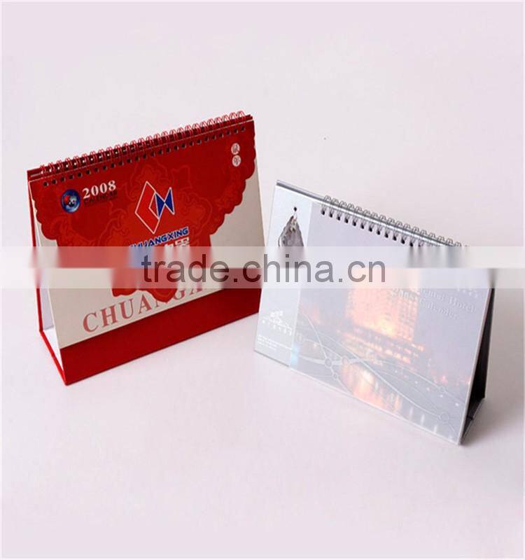 top class quality 2016 table calendar/wholesale desk calendar printing