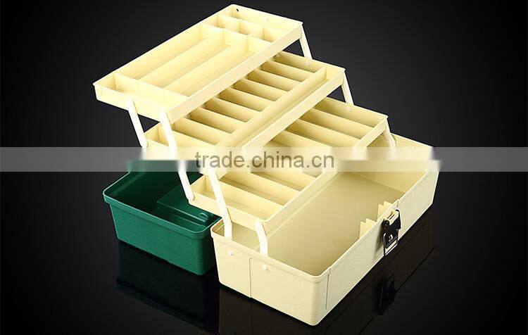 Eco-friendly multifunction portable plastic waterproof fishing tackle box