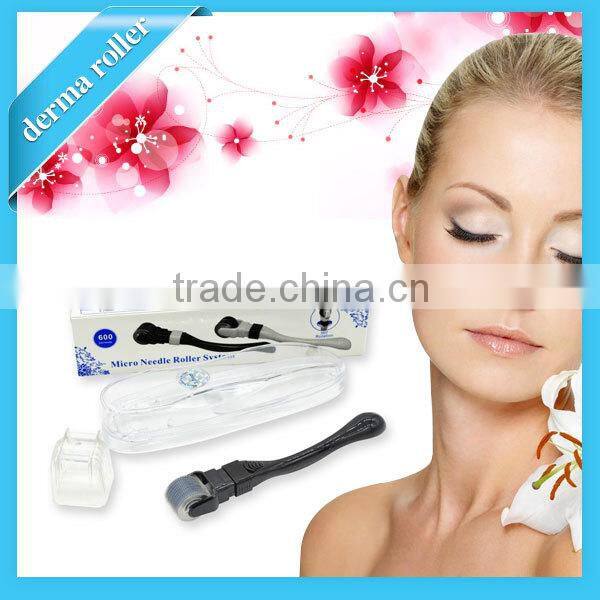 600 needles stainless derma roller acne scar removal 360 degree roating micro dermaroller for sale
