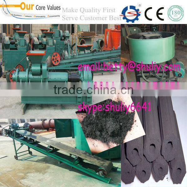 coal dust charcoal briquette extruder machine