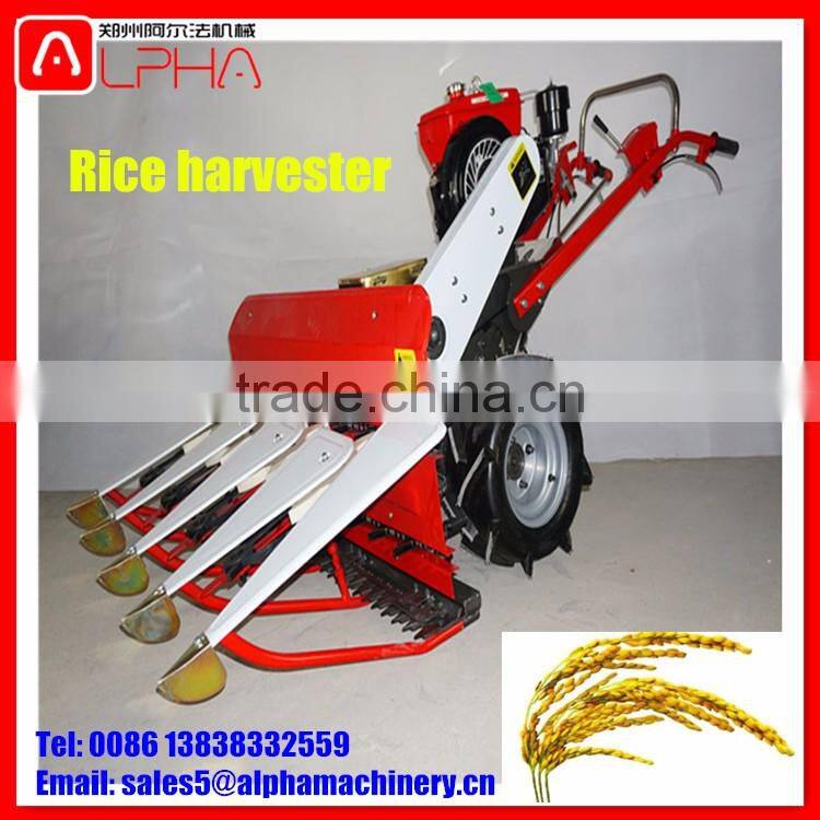 Harvester machine mini rice harvester chili harvesting machine