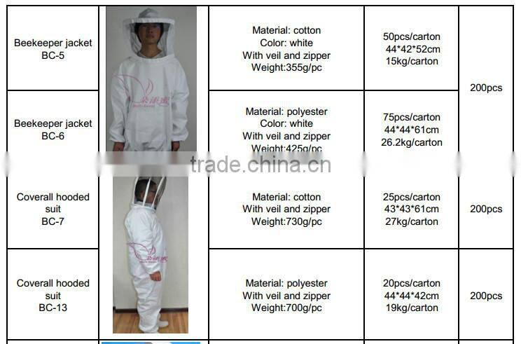 beekeeping protective clothing beekeeper protective hooded jacket