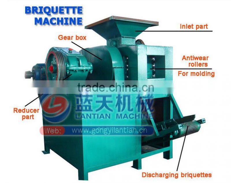 Exporting overseas popular barbecue coal making machine oval charcoal machine