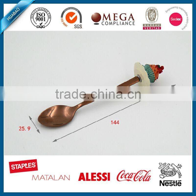 2016Christmas gifts/polyresin gift set/cutlery for gift, long handle dinner fork, innovative cutlery set