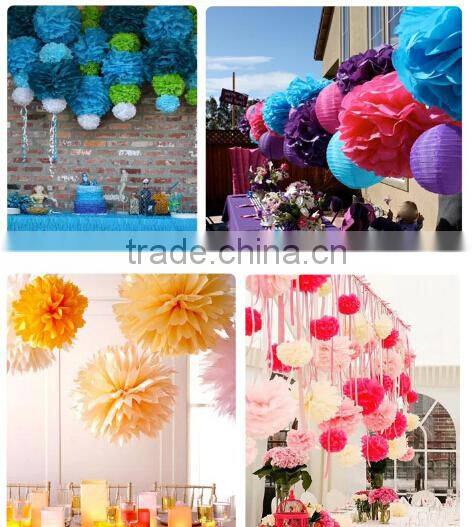Fashion tissue paper pom poms flower balls