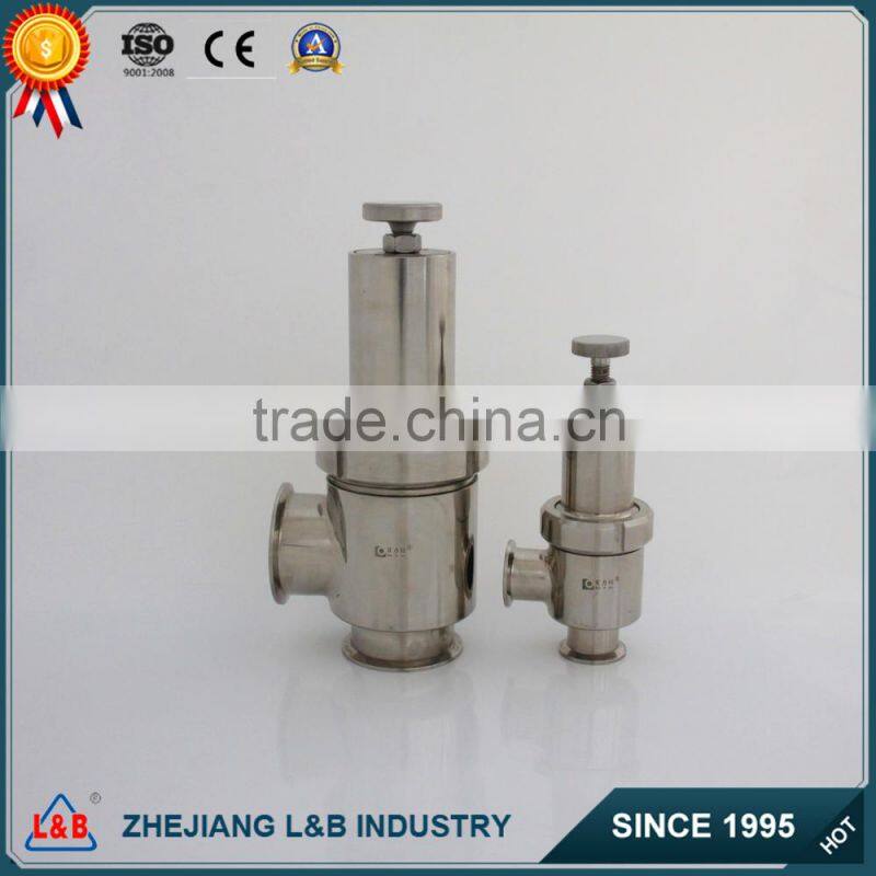 B22W stainless steel tri-clamped safety vavle