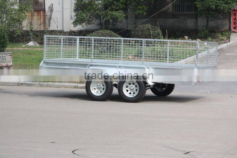 Hot selling weled tandem cage trailer 10x6/12x6