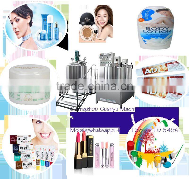 200L stainles steel jacket type vacuum emulsifying mixer with GMP standard